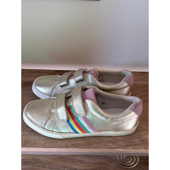 Boden Shoes - Boden Metallic Sneakers Rainbow Stripe Velcro Casual Shoes EU 39 US 8